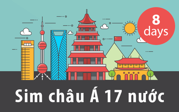 Thông số kỹ thuật sim du lịch 4G Châu Á