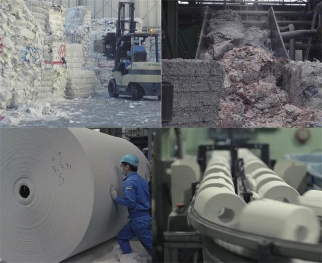 Sản xuất giấy thải từ giấy vệ sinh Nhật Bản